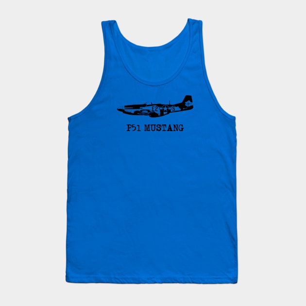 P51 Mustang Tank Top by bumblethebee